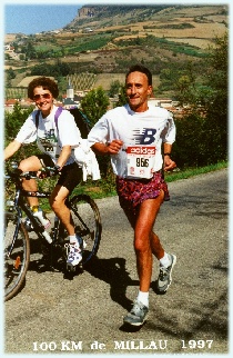 Mme et Mr les Docteurs DONATI aux 100 Km de  MILLAU - 1997